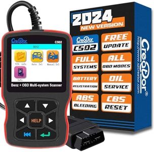 Creator C502 OBD2 Diagnostic Scanner for Mercedes-Benz Check Engine Light EPB ABS SRS Multi-System Diagnostic Tool Code Reader OBD-II Communication Modes 1-10
