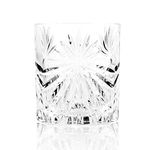 RCR 26278020006 Oasis Crystal Short Whisky Water Tumbler Glasses, Set of 6, Cut Glass Tumblers, Dishwasher Safe, Great for Whiskey, Scotch, Cocktails and Water, Glassware Set, 320 ml