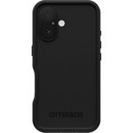 OtterBox iPhone 16 (Only) FRĒ Series Waterproof Case with MagSafe (Designed by LifeProof) - Black, Waterproof, 60% Recycled Plastic, Sleek and Stylish