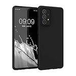 kwmobile Case Compatible with Samsung Galaxy A52 / A52 5G / A52s 5G Case - Soft Slim Protective TPU Silicone Cover - Black Matte