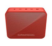 GRUNDIG GBT Solo Red - Bluetooth Speaker, 30 Metre Range, More Than 20 Hours Playtime, Red