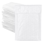 12PCS White Poly Bubble Mailers A6 Padded Envelopes Bulk Bubble Lined Wrap Polymailer Bags for Shipping Packaging Mailing Self Seal?10x15cm?