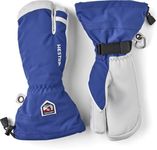 Hestra Army Leather Heli Ski 3 Finger Glove 9 Royal Blue