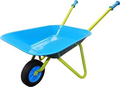 G & F 10041 JustForKids Kids Wheel Barrel and Garden Tool Set