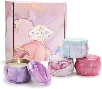 Scented Candles,Natural Soy Wax Candles Set,Candles Gifts for Women, Perfect for Birthday,Valentine's Day,& Everyday Home Scent Gift Decoration (4/4.4oz)