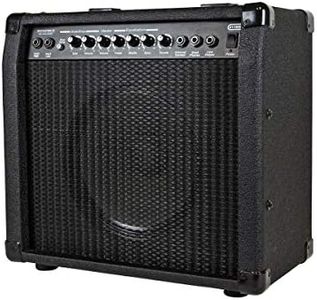 Monoprice 1x10 Guitar Combo Amplifier - Black, 40-Watt, Spring Reverb, 10-Inch 4-Ohm Speaker, High & Low Inputs, Headphone Output - Stage Right Series