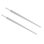 QXXPVV 2Pcs G23 Titanium 16G 18G Threadless Piercing taper Insertion Pin for Ear/Nose/Navel/Nipple/Lip/Eyebrow Stretcher Body Piercing Stretching Kit Assistant Tool(2pcs Threadless)