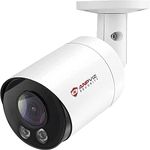 Anpviz 5MP Bullet POE IP Camera with Mic/Audio, 2.8mm Lens Security Camera for Outdoor Indoor, Human & Motion Detection, 98ft IR Night Vision, Up to 256GB MicroSD for 24/7 Recording (U Series)