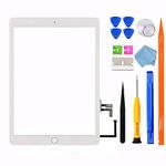 JPUNG Screen Replacement for iPad 5 (5th Gen 2017) 9.7", Only for 5th Generation A1822 A1823, Touchscreen Glass Digitizer with Home Button, Full Repair Kit