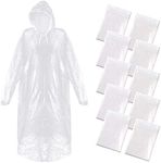 Roctee 10 Pack Rain Ponchos with Dr