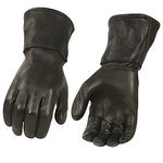 Milwaukee Leather Men's Deerskin Leather Thermal Gauntlet Gloves G317 (S)