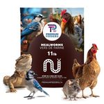 11lb - MEALWORMS by Premium Feeders – Approx 175000+ Dried Mealworms, Nutrient-Rich, High-Protein, Treats, Single Ingredient Feed, All Natural (Pack of 1) - 5KG