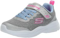 Skechers Kids Power JAMS-Everyday Bestie Sneaker, Light Grey, 7 US Unisex Toddler