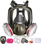 Full Face Respirator Gas Mask - Respirator Mask with Filters for Asbestos, Fume, Resin, Painting and Dust