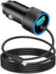 [Apple MFi Certified] iPhone Car Charger Fast Charging, Rombica 48W USB-C PD&QC Car Power Cigarette Lighter USB Car Charger with 6FT Type-C to Lightning Cable for iPhone 14 13 12 11 Pro XS XR X 8 iPad