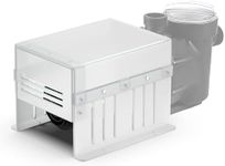 Pool Pump Covers for Outside Units, Swimming Pool Motor Cover for Above Ground Protection, ABS Material - Weatherproof/UV-Resistant Protection/Water Resistant, White