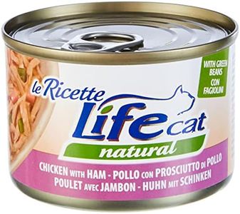 Life Cat 102391 Lattina Le Ricette con Pollo, Prosciutto e Fagiolini Verdi, 150 Grammi