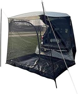 Tente D'auvent de Voiture Auvent | Voiture Tente Hayon Voiture Soleil pour Auvent Voiture | Tente De Camping pour SUV Espace D'ombrage avec Sac de Rangement pour 5 À 6 Personnes, Léger Et Compact