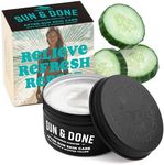 Sun & Done Whipped Beef Tallow for Skin - After Sun Beef Tallow Cream & Moisturizer, 7 Simple Ingredients, Shea Butter & Cucumber Infused, Deep Hydration Tallow Balm for Sunburn, Pairs with Sun Lotion