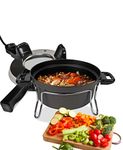 Total Chef Czech Cooker Electric Oven, Classic European Style One-Pot Multicooker, Non-Stick Mini-Oven with Adjustable Temperature, Portable All-in-One Cooking for Dorm Rooms, Cottage, RV, Camping