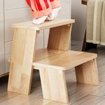 TERMANIC Wooden Toddler Step Stool 