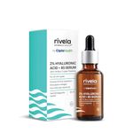 Rivela Dermascience by Cipla 2% Hyaluronic Acid with 1% Blue Copper Peptide Serum| 24-hour hydration Stimulates collagen Improves skin elasticity For Women & Men with all skin types - 30 ml