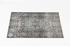 DRUM N BASE Vintage Persian Stage Rug - Grey - 130 x 90cm