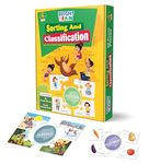 The Book Tree Bright Brain Sorting & Classification Puzzle - Sort by Categories: Seasons, Wild Animals & More – 40 Pieces – for Kids Age 3+ - Gift Box by Majestic Book Club