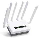 GL.iNet GL-XE3000 (Puli AX) 5G Router with Dual SIM Card Slot, Wi-Fi 6 Cellular Routers, Built-in Battery, Multi-WAN, VPN, OpenWrt, Secure 5G Router for Office, Retail, Events, Business