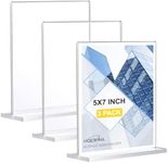 Acrylic Sign Holder 5 x 7 Inch 3 Pa