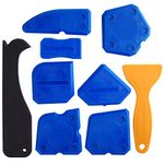 KUUQA 9 Pieces Caulking Tool Kit Silicone Sealant finishing Tools Caulk Remover Board for Bathroom Kitchen Room and Frames