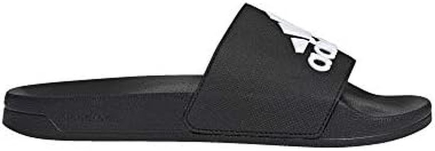 adidas Men's Adilette Shower Slides, Core Black/Footwear White/Core Black, 10