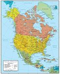 North America Wall Map GeoPolitical Edition by Swiftmaps (18