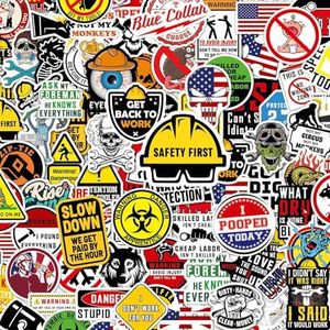 Hard Hat Stickers for Adults, Funny Stickers Pack for Adults, Waterproof Hard Hat Accessories Hardhat Stickers for Toolbox Helmet, Blue Collar Stickers for Men, Construction, Electrician, Welder