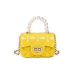 Little Girls Crossbody Purses Toddler Handbag Mini Casual Messenger Shoulder Bag for Kids (Yellow)