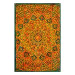 Future Handmade Twin Orange Star Mandala Yellow Tie Dye Tapestry Home Decor Bedroom Bed Sheet Hippie Tapestry Wall Hanging Bohemian Tapestry College Dorm Decor 100% Cotton Bedspread