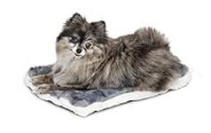 MidWest Homes For Pets Reversible Pet Bed; Machine Washable; Great for Toy Dog Breeds; Spotted Gray; 18"; 40218-FVGYS