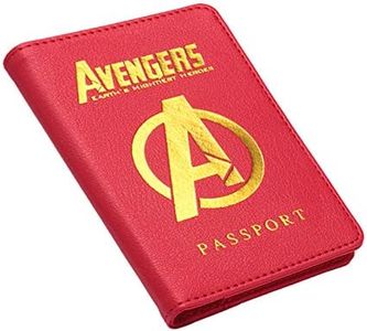 Passport Cover Kingdom of Wakanda Printed Passport Holder Leatherette Black Panther Passport Case with Multi Card and Ticket Slots, C, Card Case Wallet