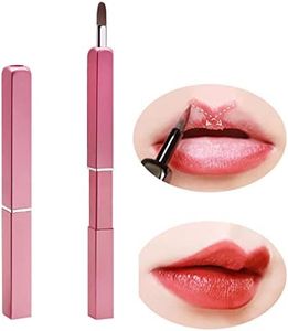 Professional Lip Brush Applicators, Exquisite Retractable Lipstick Brushes for Women, Portable Lipstick Gloss Makeup Brush Tool for Girls (Pink)