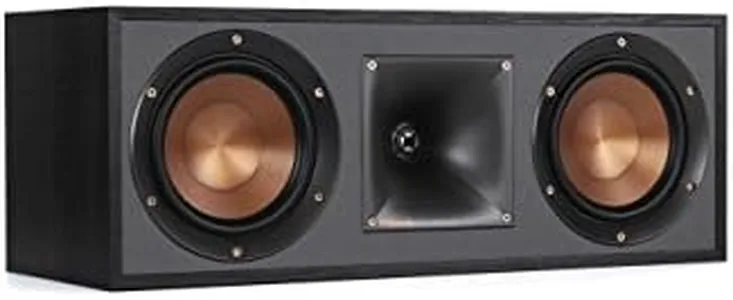 Klipsch R-52C Powerful Detailed Center Channel Home Speaker - Black