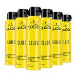 Schwarzkopf got2b Glued Blasting Freeze Spray, Strong Hold Hairspray for Up to 72 Hours, Vegan, Silicone Free, 500 ml - Pack of 6