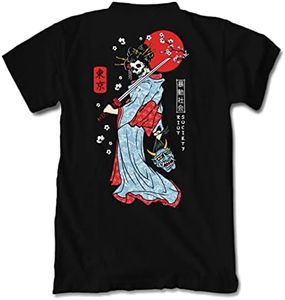 Riot Society Geisha Samurai Mens T-Shirt - Black, Small