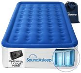 SoundAsleep Products Dream Series Air Mattress with ComfortCoil Technology and Internal Built in High Capacity Pump - Foldable, Inflatable, Durable - Queen Size