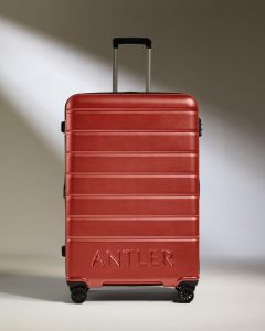 Antler Hard Shell Suitcase Set – Cabin, Medium & Large, Red Orange, TSA Lock