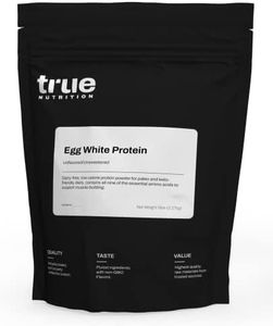 True Nutrition Egg White Protein Powder - Low Carb, Paleo, Keto, Carnivore, Lactose-Free, Gluten-Free (Unflavored, 5lb)