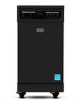 BLACK+DECKER BPD8B Portable Dishwasher 18 inches wide