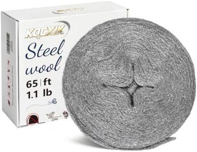 Steel Wool Mice Control, 65FT(1.1LB)#2 Steel Wool, Keep Mouse Away from Holes, Barrier and Gap Filler for Home, Wall, Garden, Kitchen, Pipeline in Garage, Coarse