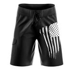 Tactical Pro Supply American Flag Board Shorts, Old Glory, W30