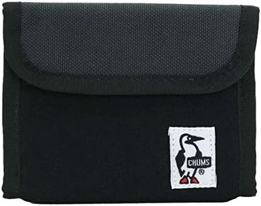 Chums CH60-3612 Trifold Wallet Sweat Nylon, Black/Charcoal, Free Size