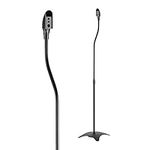 Speaker Stands, Speaker Stand Floor Pair, Universal Surround Sound Speaker Stands, Adjustable, Built in Cable Management, Suitable for Panasonic, Polk, Bose, JBL, Sony and Many Others, Black